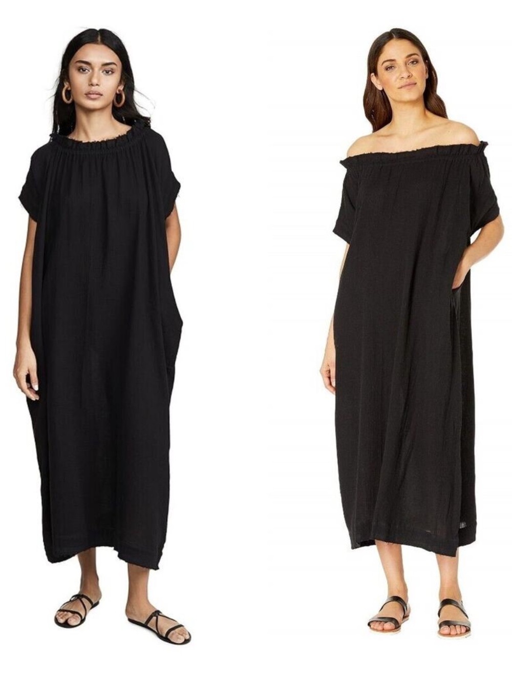 Mikoh On or off shoulder maxi dress 100% cotton